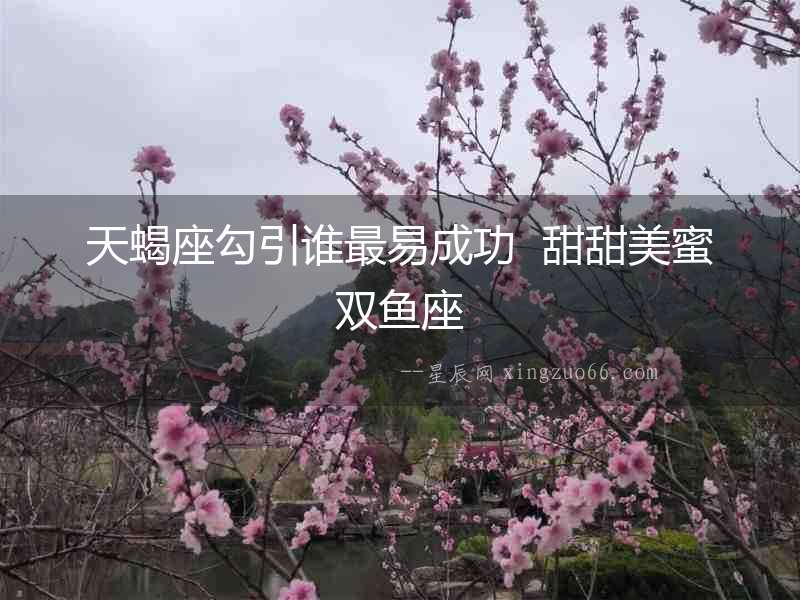 天蝎座勾引誰最易成功  甜甜美蜜雙魚座