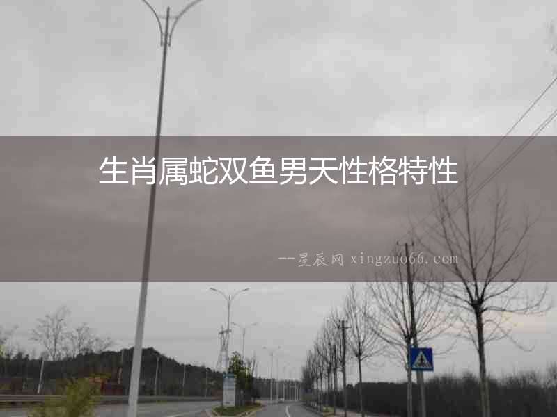 生肖屬蛇雙魚男天性格特性