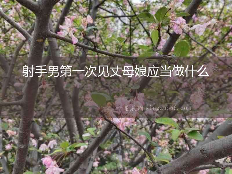 射手男第一次見丈母娘應當做什么