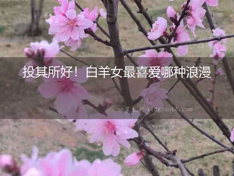 投其所好！白羊女最喜愛哪種浪漫