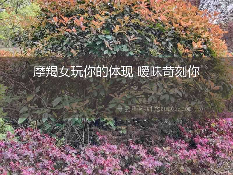 摩羯女玩你的體現(xiàn) 曖昧苛刻你