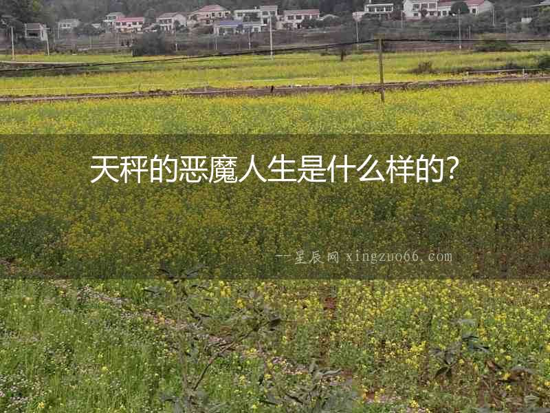 天秤的惡魔人生是什么樣的？