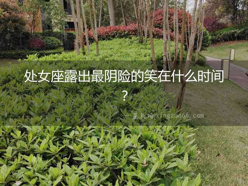 處女座露出最陰險(xiǎn)的笑在什么時(shí)間？