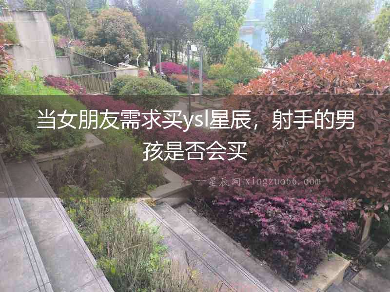 當女朋友需求買ysl星辰，射手的男孩是否會買