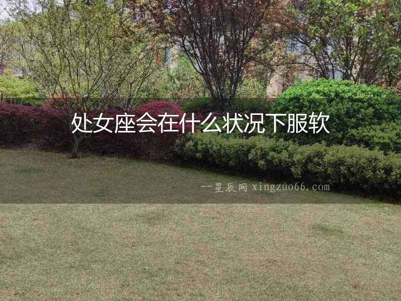 處女座會在什么狀況下服軟
