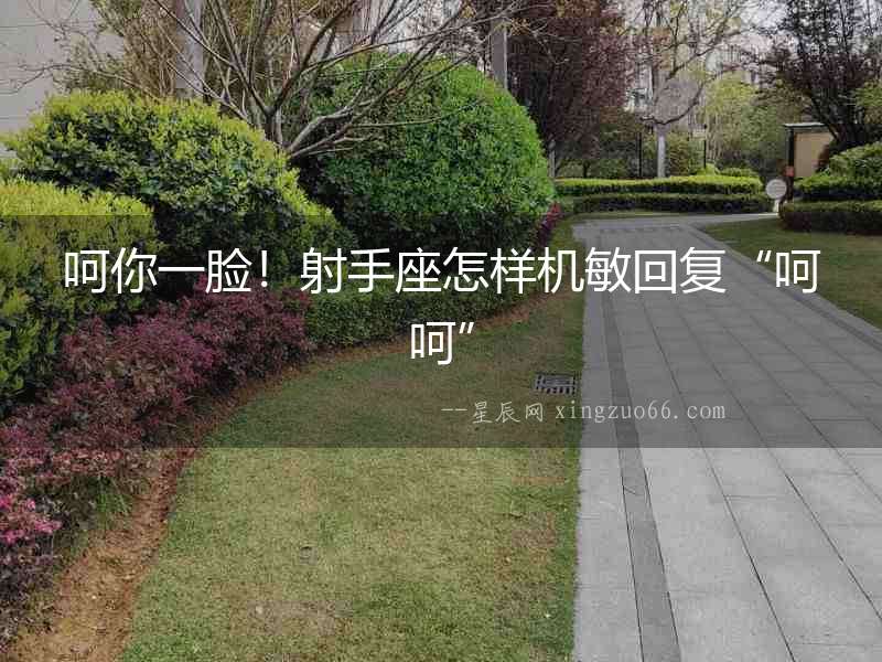 呵你一臉！射手座怎樣機敏回復“呵呵”