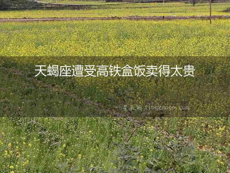 天蝎座遭受高鐵盒飯賣得太貴
