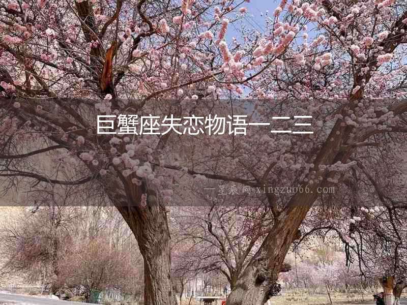 巨蟹座失戀物語一二三
