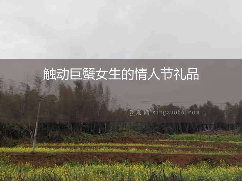 觸動(dòng)巨蟹女生的情人節(jié)禮品