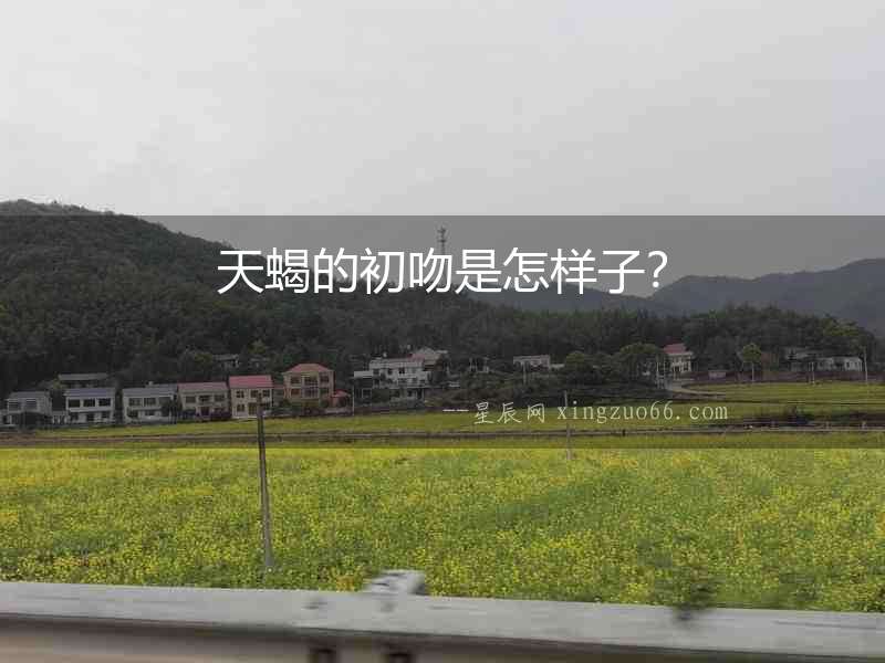 天蝎的初吻是怎樣子？