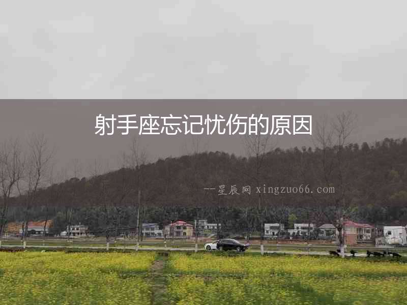 射手座忘記憂傷的原因