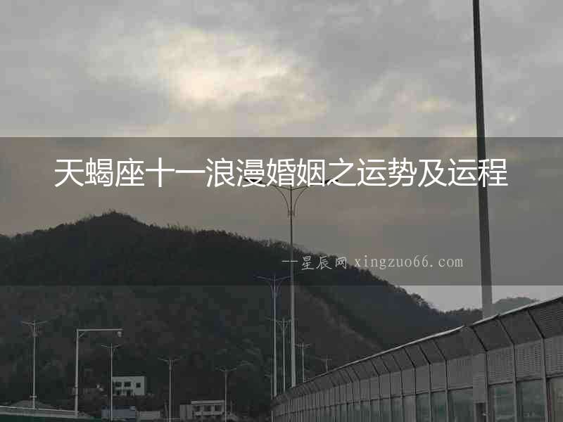 天蝎座十一浪漫婚姻之運勢及運程
