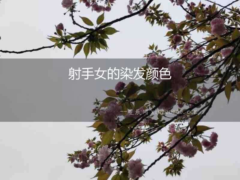 射手女的染發(fā)顏色