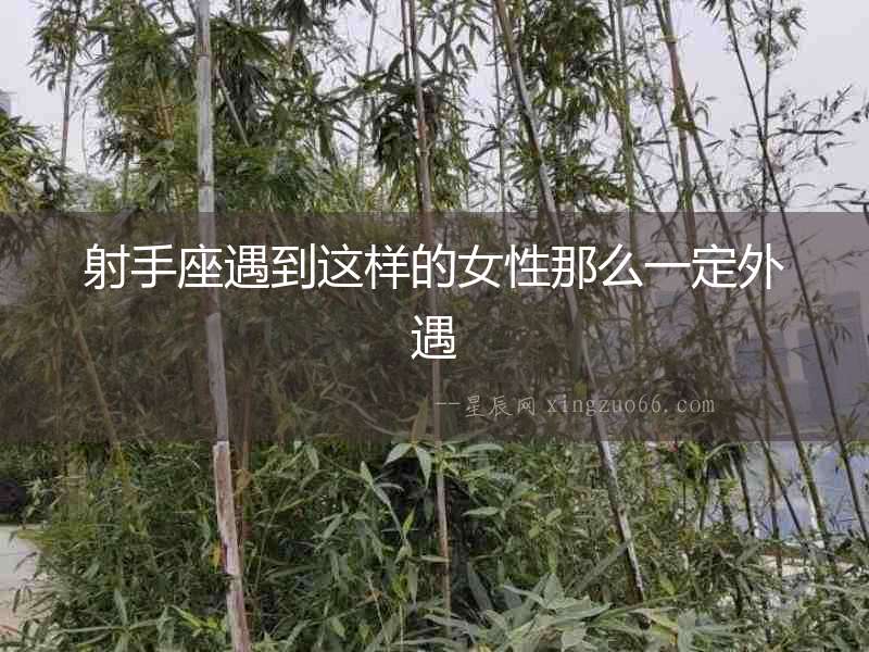 射手座遇到這樣的女性那么一定外遇
