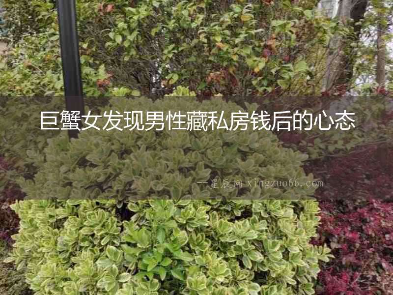 巨蟹女發(fā)現(xiàn)男性藏私房錢后的心態(tài)