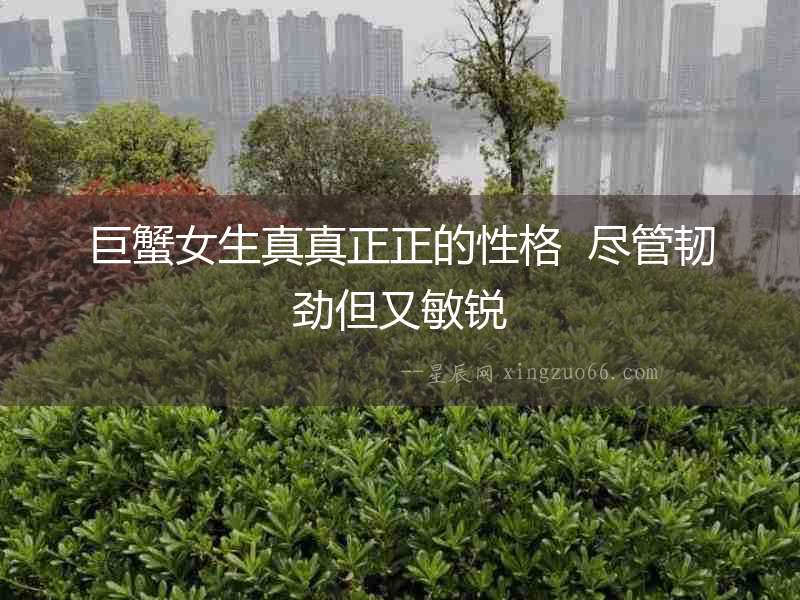 巨蟹女生真真正正的性格  盡管韌勁但又敏銳