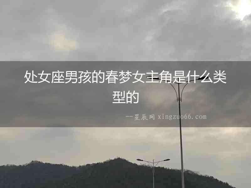 處女座男孩的春夢女主角是什么類型的