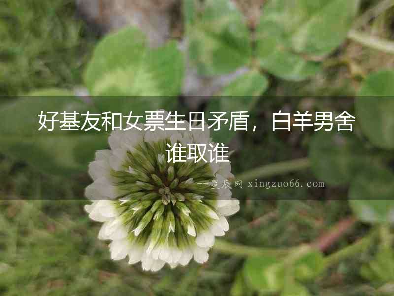 好基友和女票生日矛盾，白羊男舍誰取誰