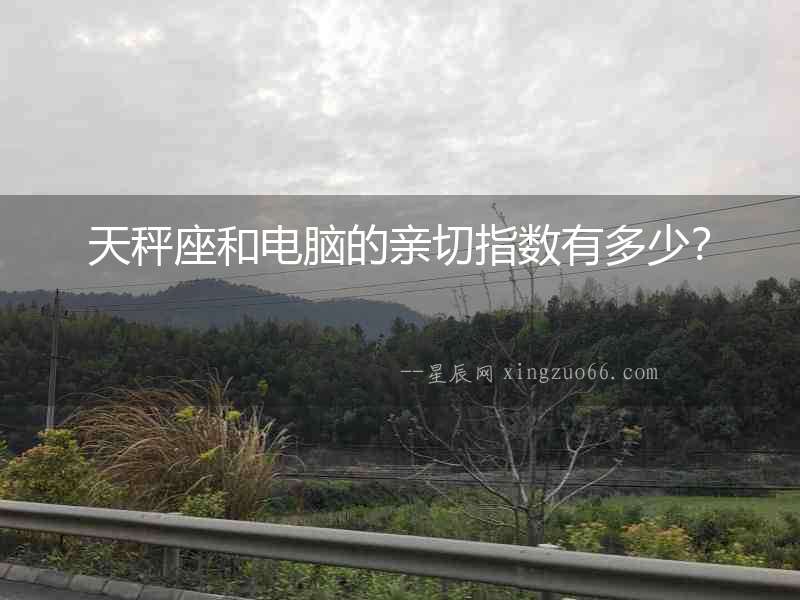 天秤座和電腦的親切指數有多少？