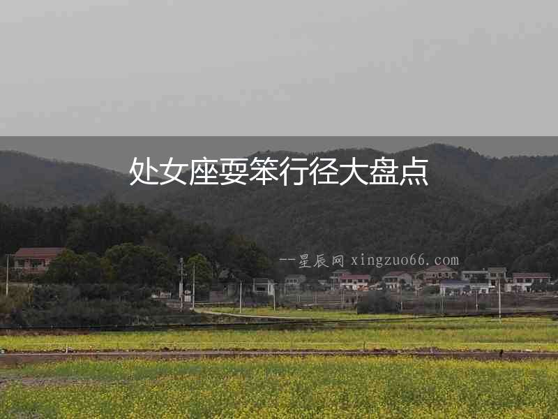 處女座耍笨行徑大盤點