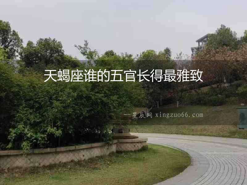 天蝎座誰的五官長得最雅致