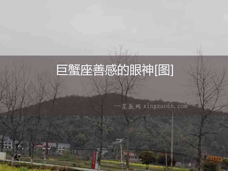 巨蟹座善感的眼神[圖]