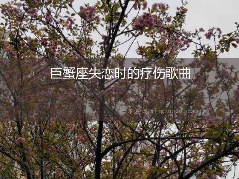 巨蟹座失戀時的療傷歌曲