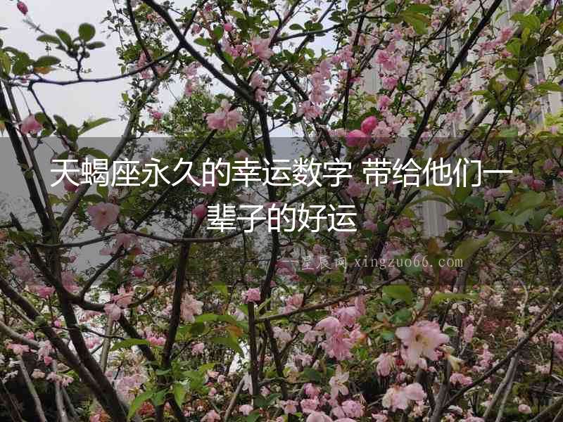 天蝎座永久的幸運數(shù)字 帶給他們一輩子的好運