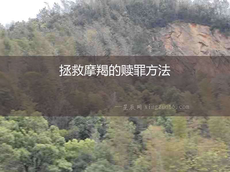 拯救摩羯的贖罪方法
