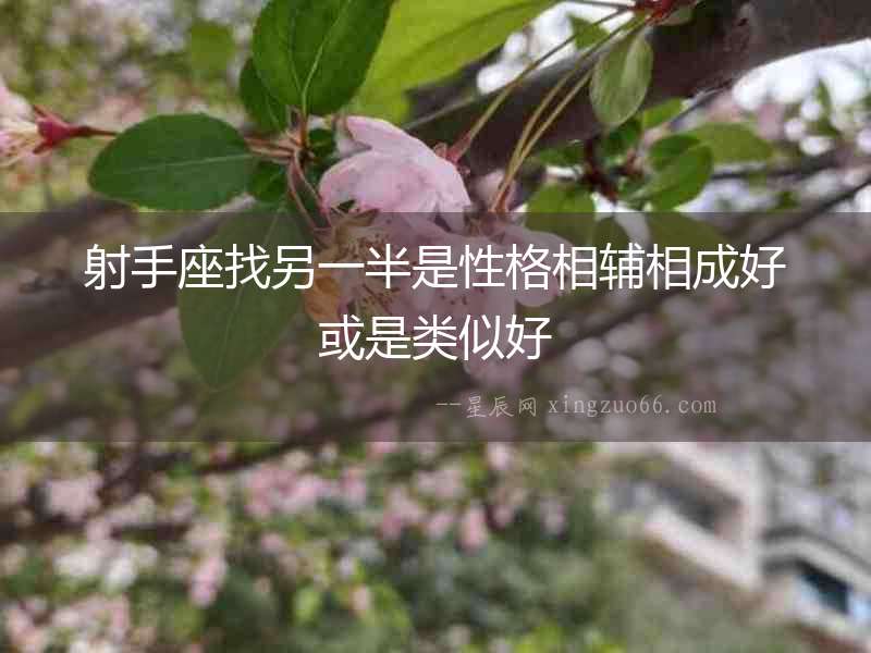 射手座找另一半是性格相輔相成好或是類似好