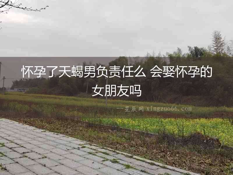 懷孕了天蝎男負責任么 會娶懷孕的女朋友嗎