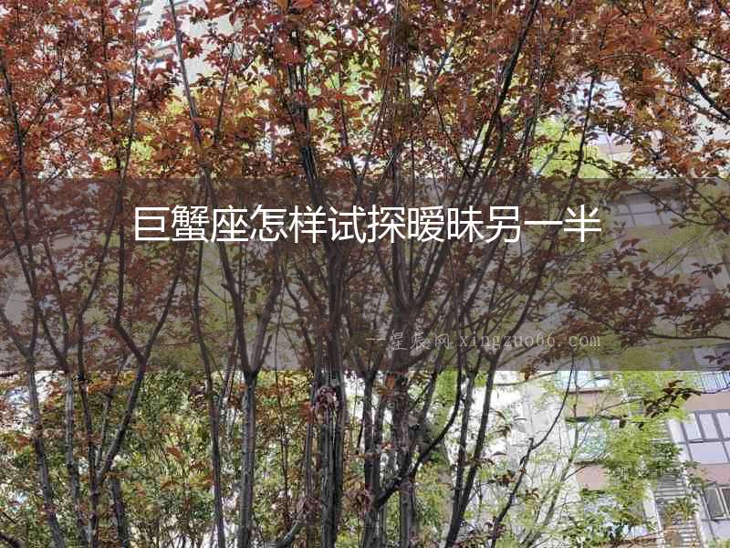 巨蟹座怎樣試探曖昧另一半