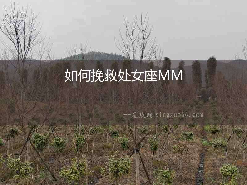 如何挽救處女座MM
