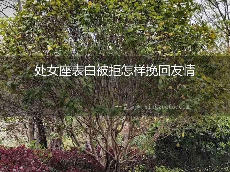 處女座表白被拒怎樣挽回友情