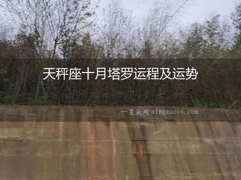 天秤座十月塔羅運程及運勢