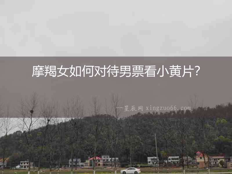 摩羯女如何對待男票看小黃片？