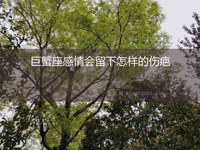 巨蟹座感情會留下怎樣的傷疤