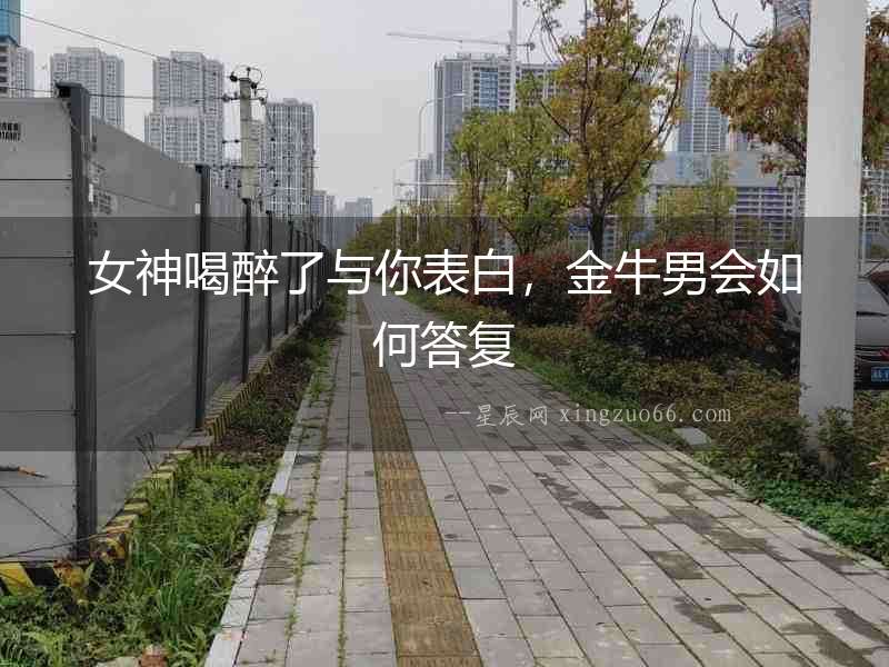 女神喝醉了與你表白，金牛男會(huì)如何答復(fù)