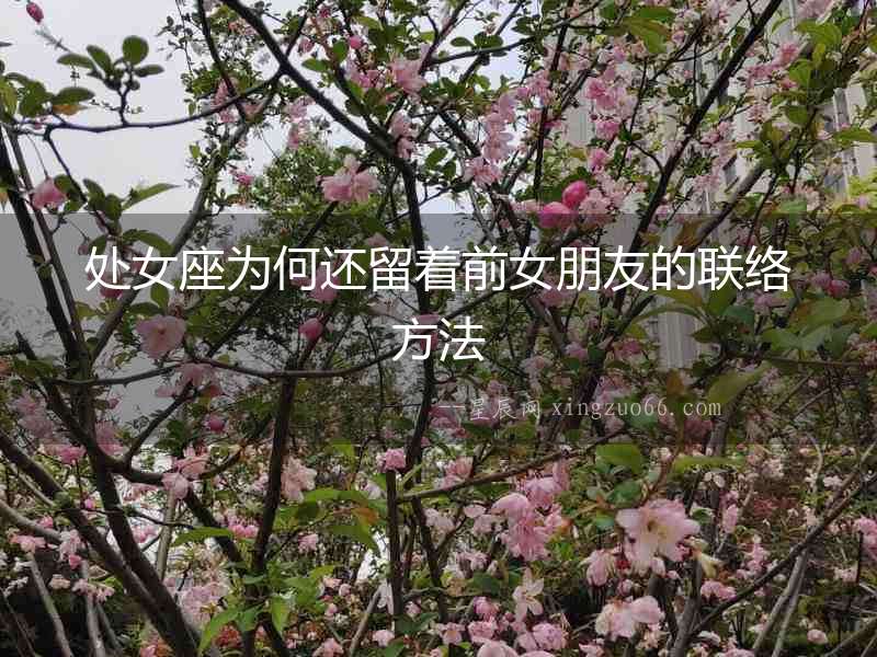 處女座為何還留著前女朋友的聯絡方法