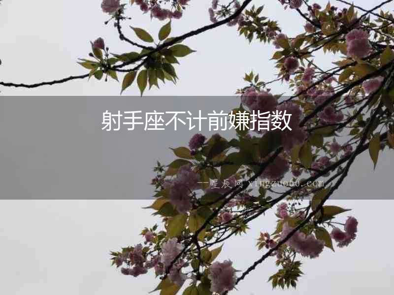 射手座不計前嫌指數
