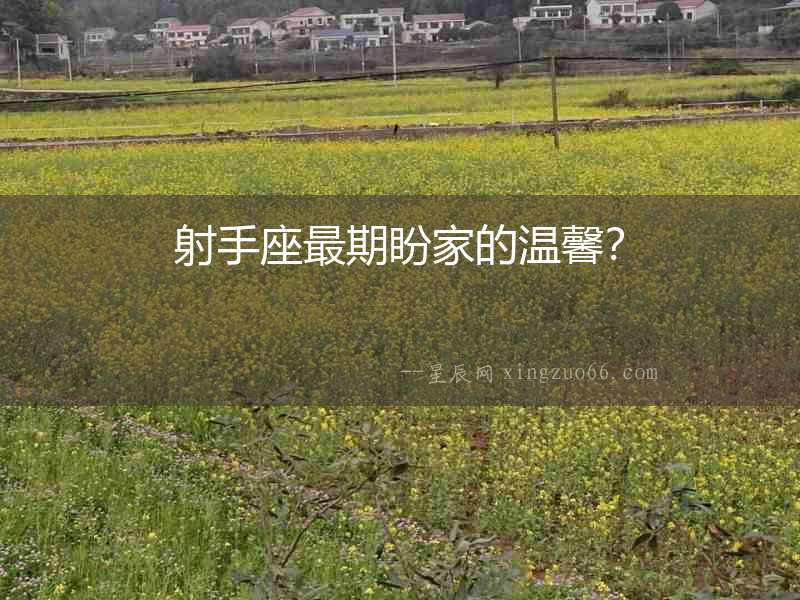 射手座最期盼家的溫馨？