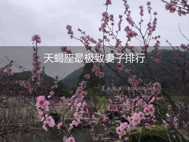 天蝎座最極致妻子排行