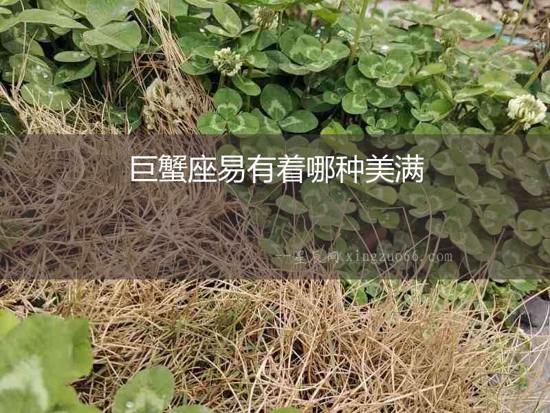 巨蟹座易有著哪種美滿