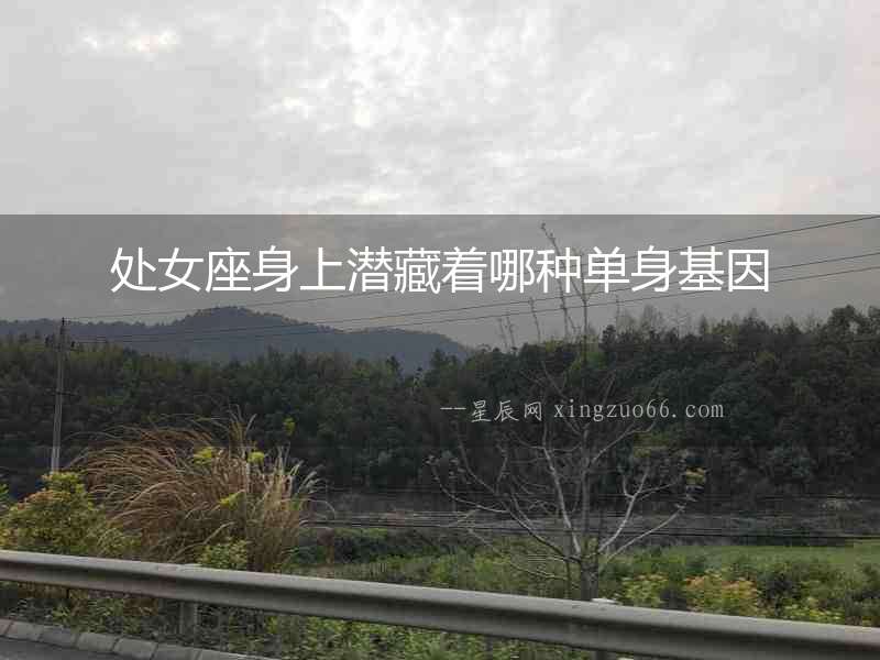處女座身上潛藏著哪種單身基因