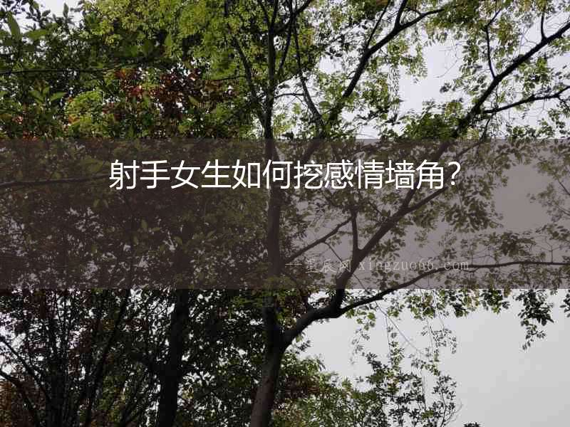 射手女生如何挖感情墻角？