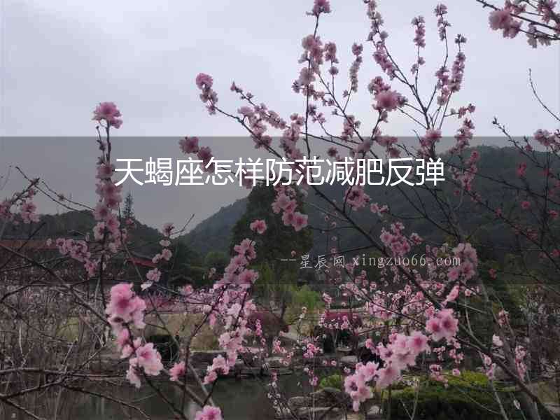 天蝎座怎樣防范減肥反彈