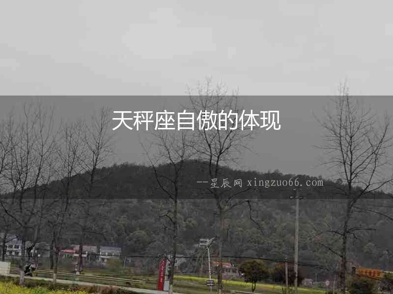 天秤座自傲的體現