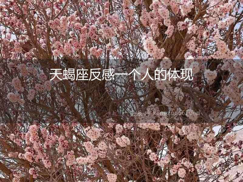 天蝎座反感一個(gè)人的體現(xiàn)