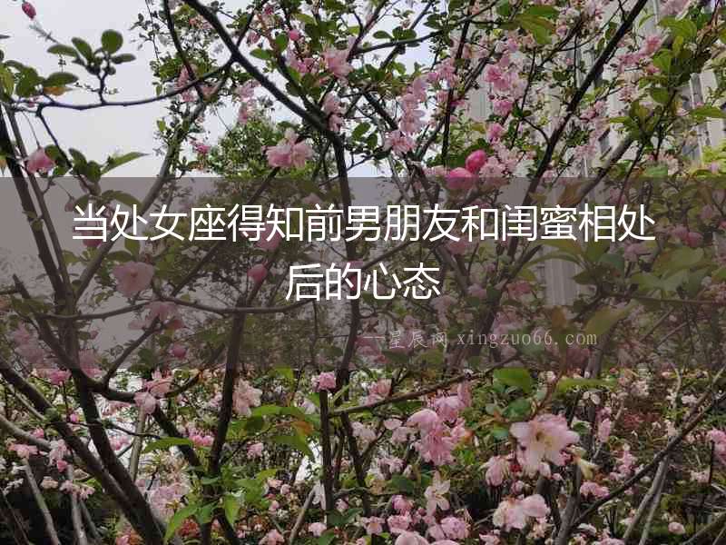 當(dāng)處女座得知前男朋友和閨蜜相處后的心態(tài)