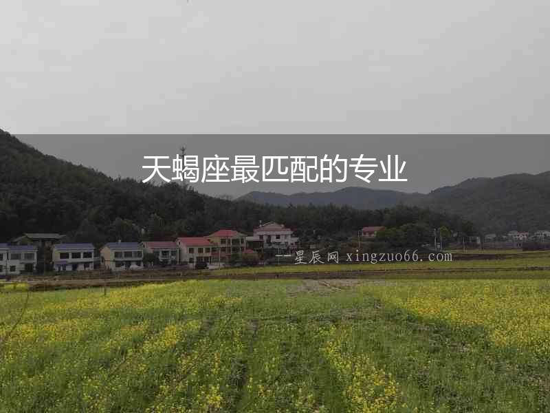 天蝎座最匹配的專業(yè)